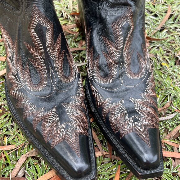 Old Gringo Sharon Black/Brown Women's Boots, Size 10 - Picture 15 of 16